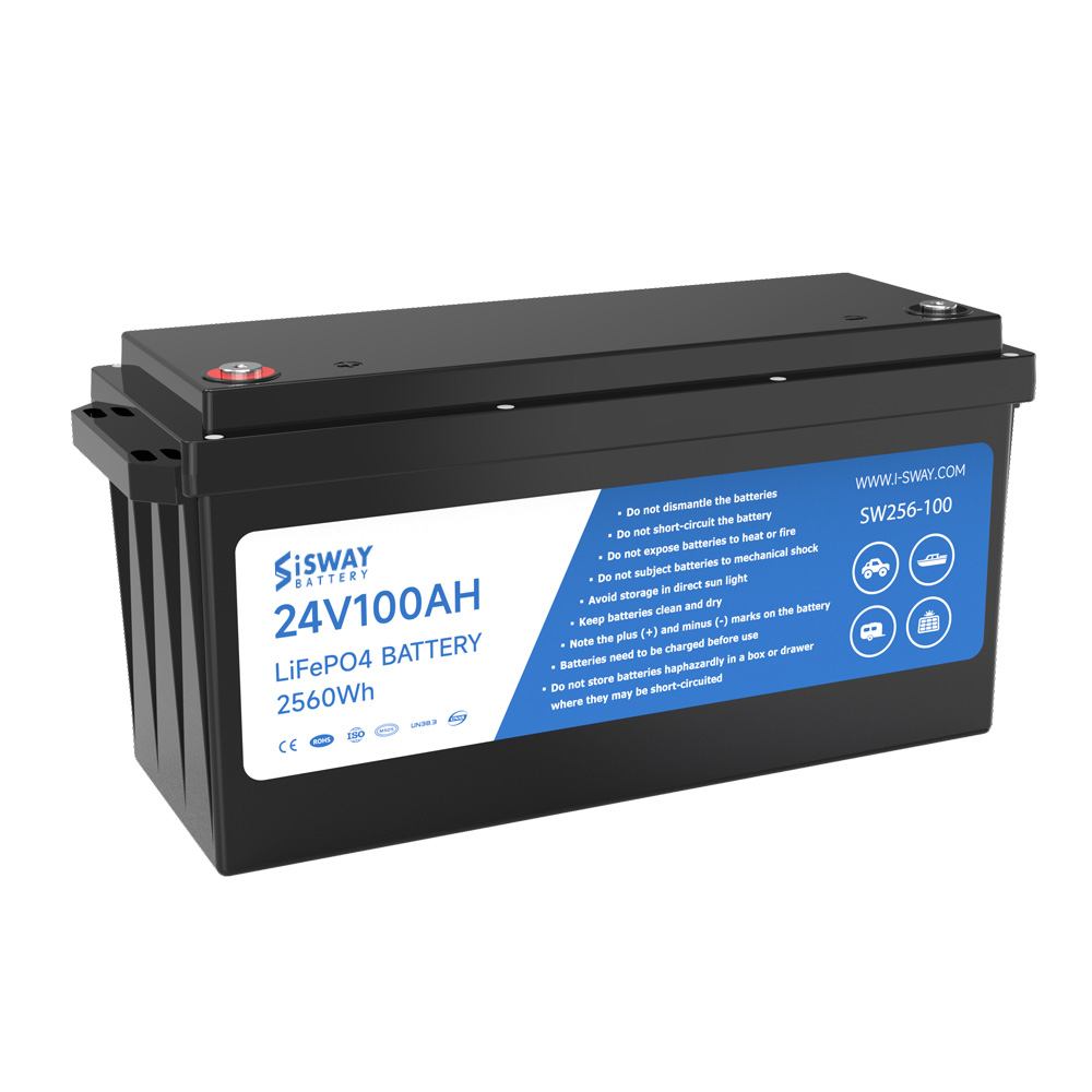 24V 100Ah LiFePO4 Lithium Battery