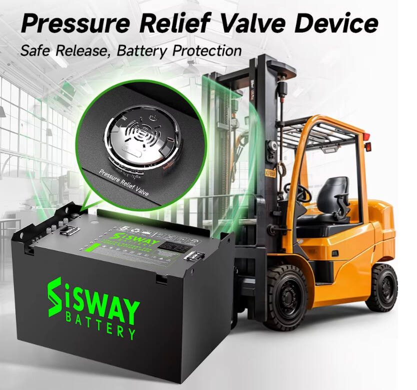 Forklift battery pressure relieve valve 
