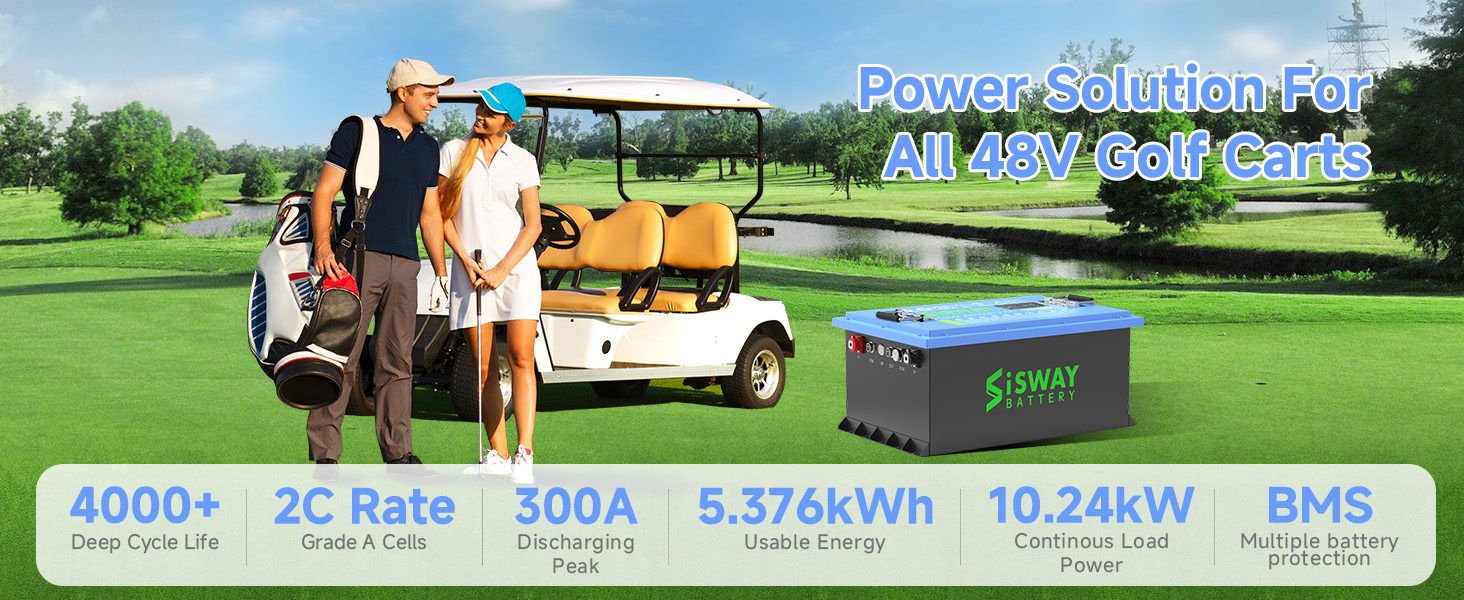 48v lithium golf cart battery