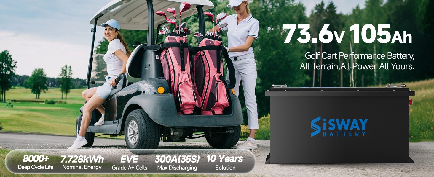 72V golf carts battery