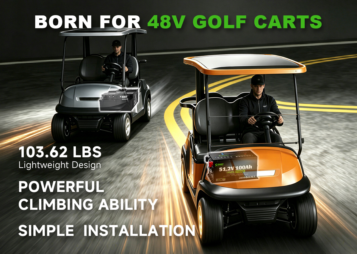 48 volt lithium golf cart batteries 