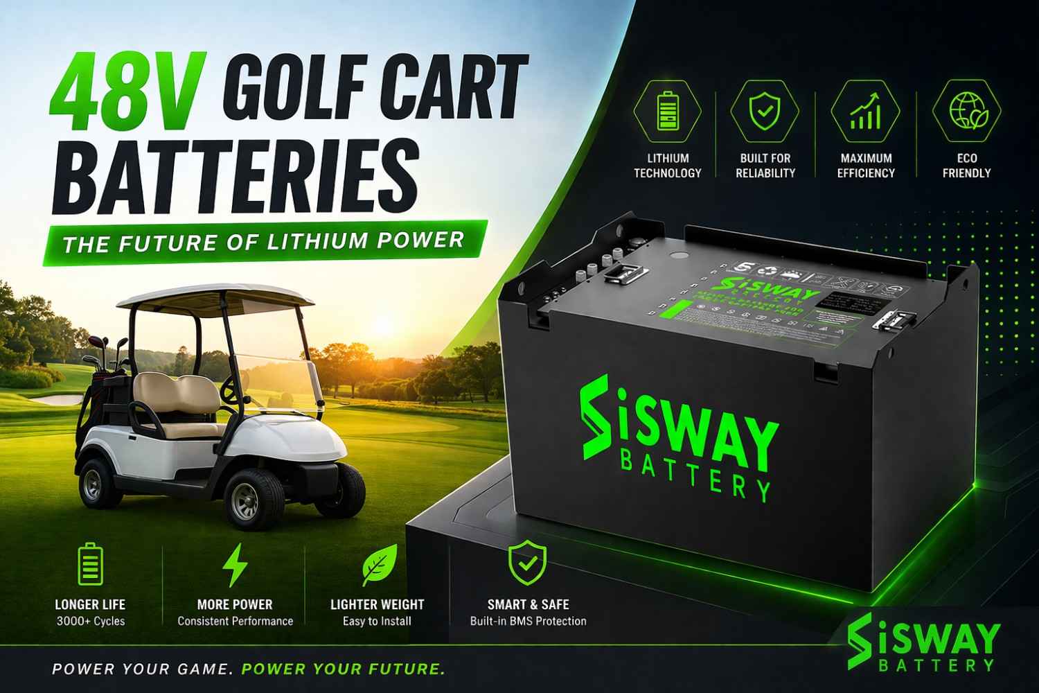 48V Golf Cart Batteries The Future of Lithium Power