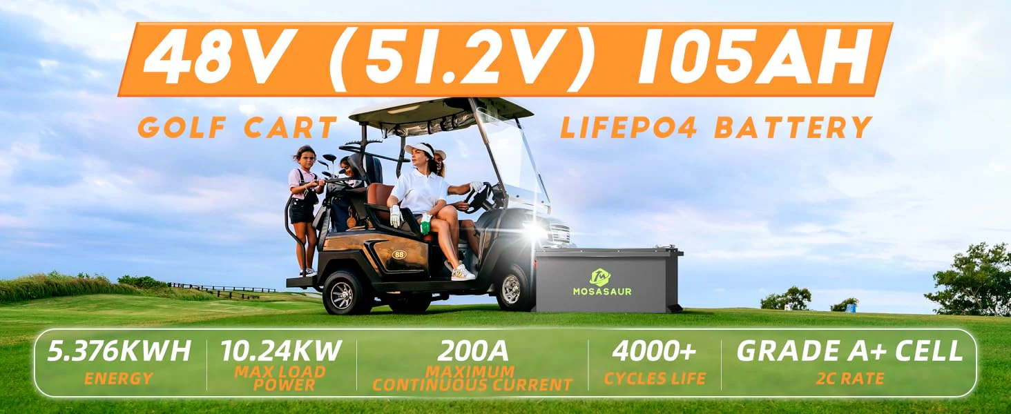 48 volt golf cart lithium battery