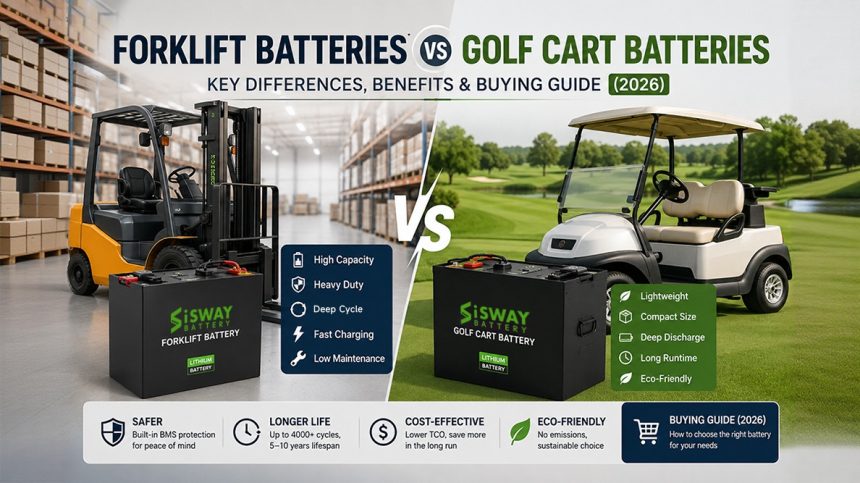 Forklift Batteries vs Golf Cart Batteries