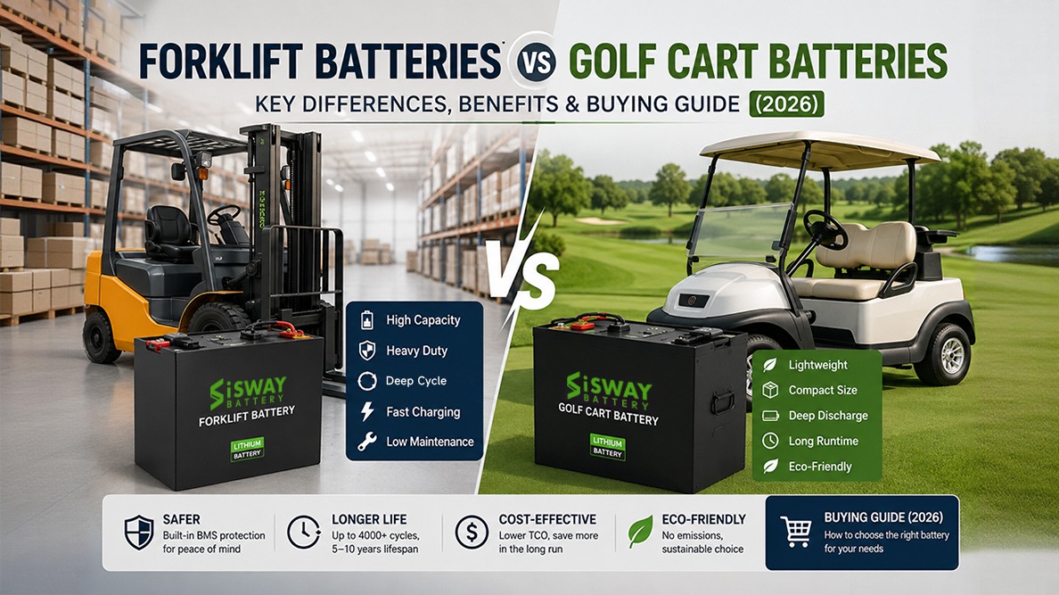 Forklift Batteries vs Golf Cart Batteries