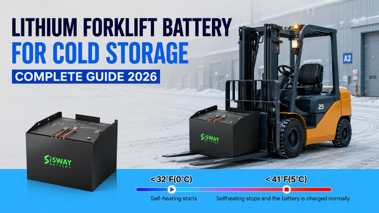 Lithium forklift battery for cold storage