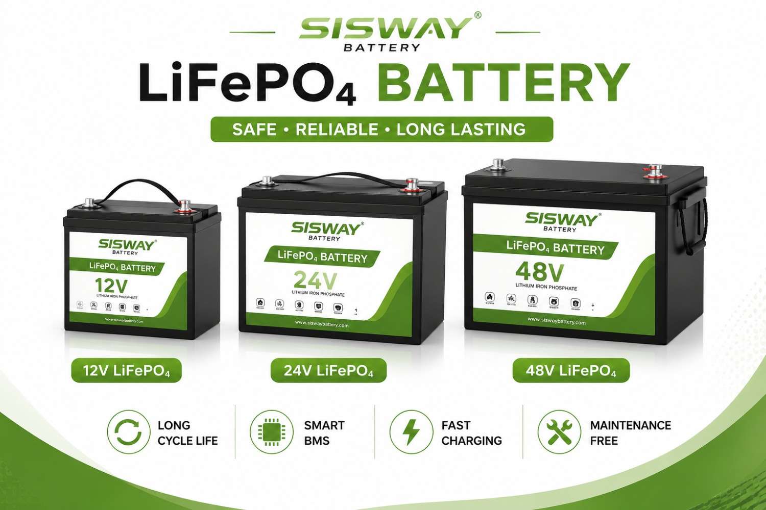 LiFePO4 lithium battery illustration showing modern energy storage technology